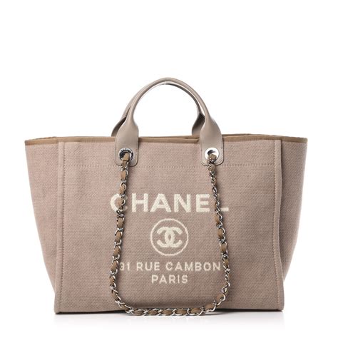 chanel canvas medium deauville tote|Chanel canvas tote 2021.